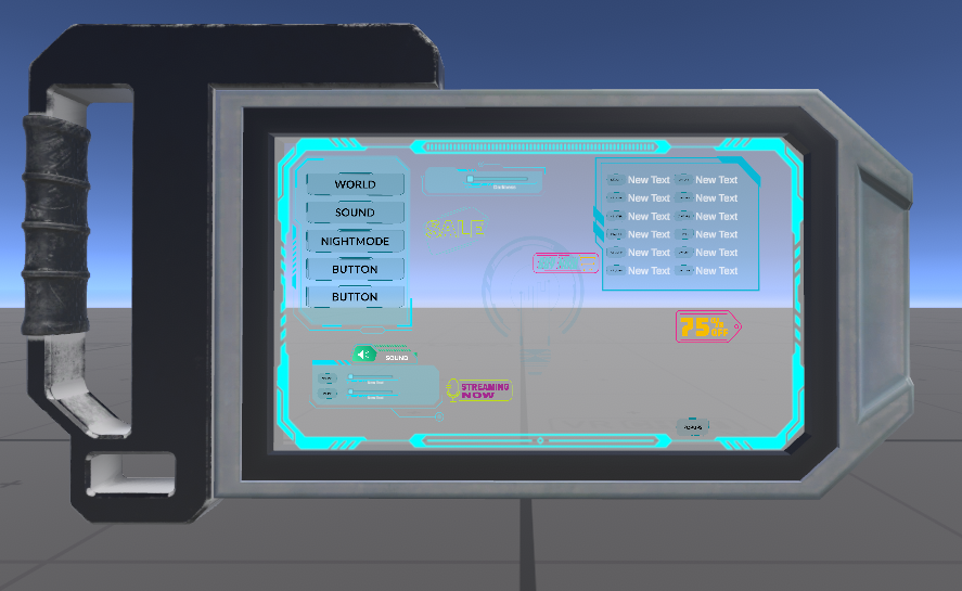TouchPadV1 multipurpose world UI